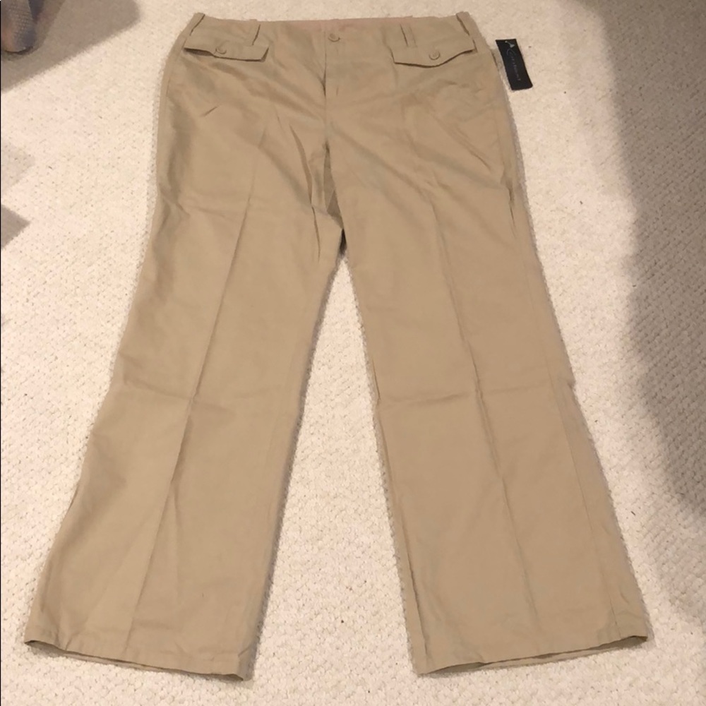 Context wide leg plus pants